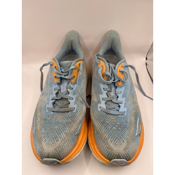 Hoka One One Clifton 9 Sneakers Womens Size 9 Blue Lace Up Running Sportswear - Picture 1 of 9